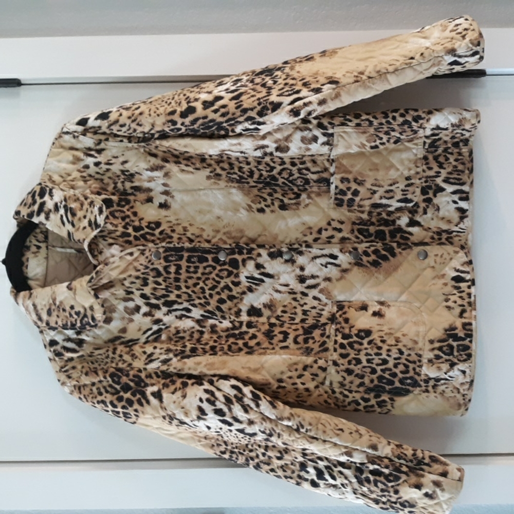 Dana Buchman cheetah print jacket